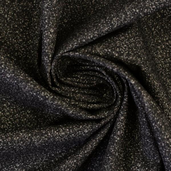 Baumwolle Glitter-Optik Dunkelgrau von Swafing